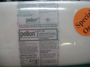 Pellon feather weight iron in stabilizer